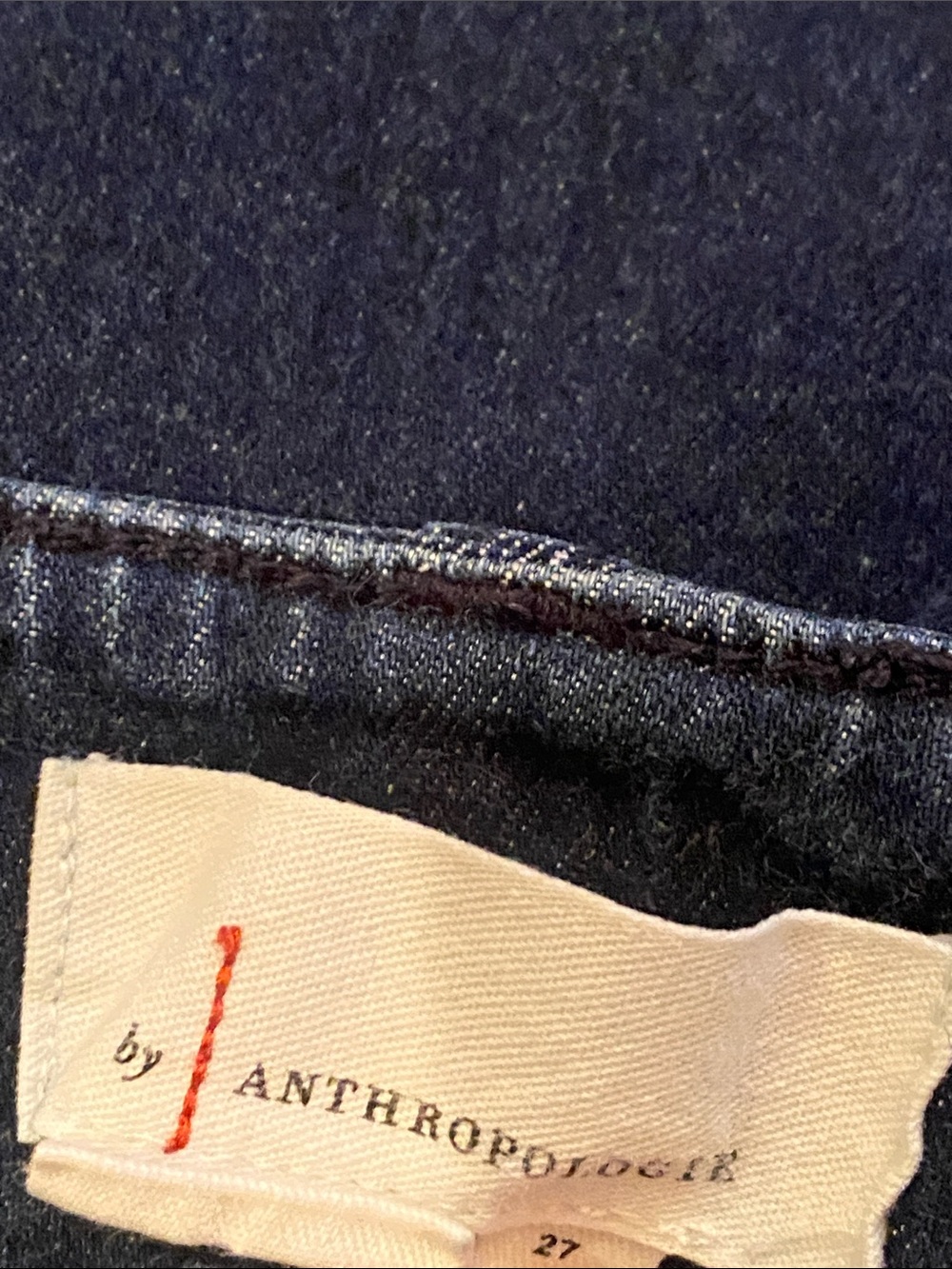 Anthropologie women’s slacks Dark Navy Slim Straight Jeans